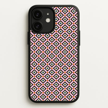 Retro Diamonds Pattern  - Abstract Patterns Phone Case for iPhone 11