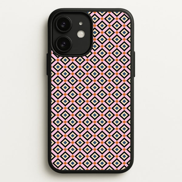 Retro Diamonds Pattern  - Abstract Patterns Phone Case for iPhone 11