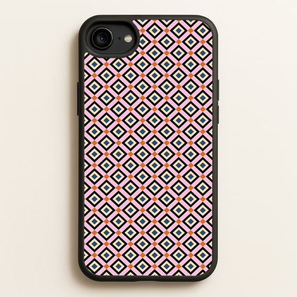 Retro Diamonds Pattern  - Abstract Patterns Phone Case for iPhone 6 / 7 / 8 / SE