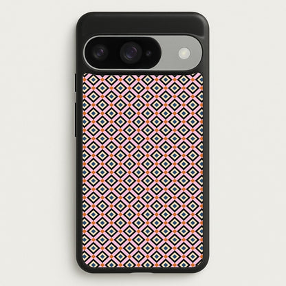Retro Diamonds Pattern Phone Case for Google Pixel 10 / 10 Pro