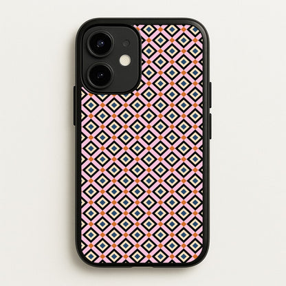 Retro Diamonds Pattern  - Abstract Patterns Phone Case for iPhone 12 Mini