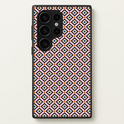Retro Diamonds Pattern  - Abstract Patterns Phone Case for Galaxy S24 Ultra