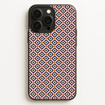 Retro Diamonds Pattern  - Abstract Patterns Phone Case for iPhone 12 Pro Max