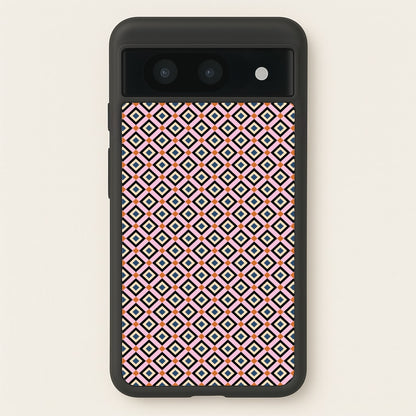 Retro Diamonds Pattern  - Abstract Patterns Phone Case for Google Pixel 8a