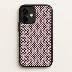 Retro Diamonds Pattern  - Abstract Patterns Phone Case for iPhone 12 / 12 Pro