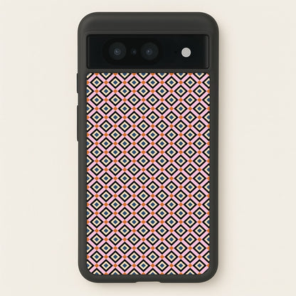 Retro Diamonds Pattern  - Abstract Patterns Phone Case for Google Pixel 8
