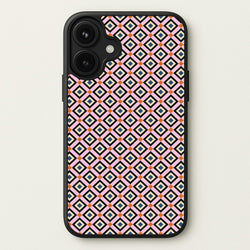 Retro Diamonds Pattern Phone Case for iPhone 17