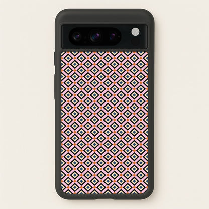 Retro Diamonds Pattern  - Abstract Patterns Phone Case for Google Pixel 8 Pro