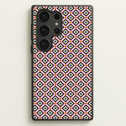 Retro Diamonds Pattern  - Abstract Patterns Phone Case for Galaxy S25 Ultra