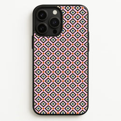 Retro Diamonds Pattern  - Abstract Patterns Phone Case for iPhone 13 Pro Max