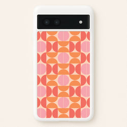 Retro Semi Circles Pattern  - Abstract Patterns Phone Case for Google Pixel 7a