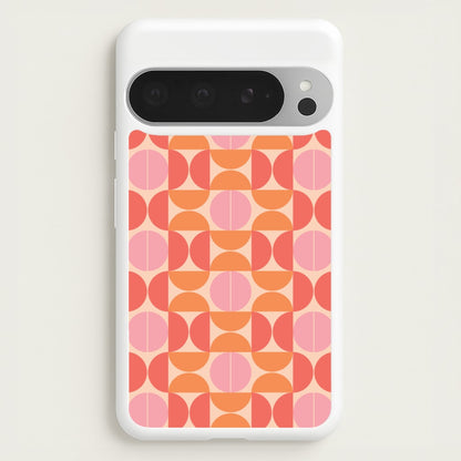 Retro Semi Circles Pattern  - Abstract Patterns Phone Case for Google Pixel 9 Pro XL