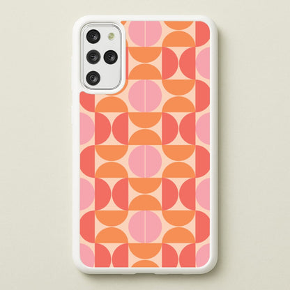 Retro Semi Circles Pattern  - Abstract Patterns Phone Case for Galaxy S20 Plus