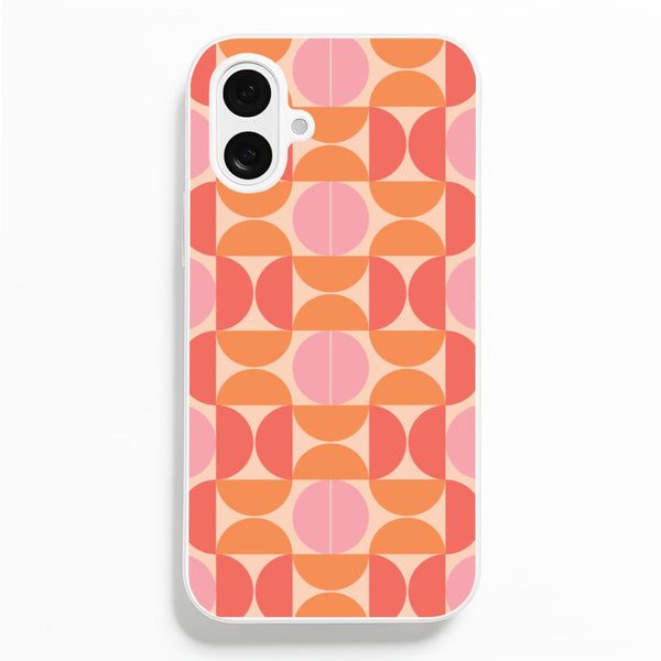 Retro Semi Circles Pattern  - Abstract Patterns Phone Case for iPhone 16 Plus