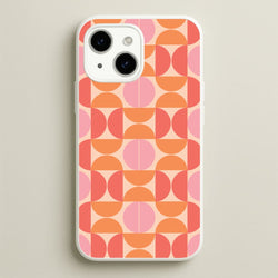 Retro Semi Circles Pattern  - Abstract Patterns Phone Case for iPhone 14