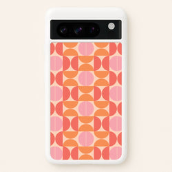 Retro Semi Circles Pattern  - Abstract Patterns Phone Case for Google Pixel 8 Pro