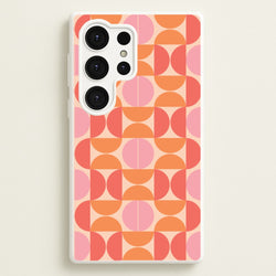 Retro Semi Circles Pattern  - Abstract Patterns Phone Case for Galaxy S25 Ultra