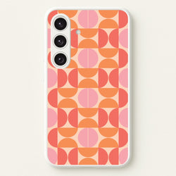 Retro Semi Circles Pattern  - Abstract Patterns Phone Case for Galaxy S24FE