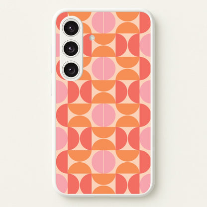 Retro Semi Circles Pattern  - Abstract Patterns Phone Case for Galaxy S24FE