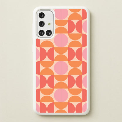 Retro Semi Circles Pattern  - Abstract Patterns Phone Case for Galaxy A71
