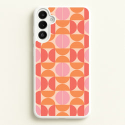 Retro Semi Circles Pattern  - Abstract Patterns Phone Case for Galaxy A36