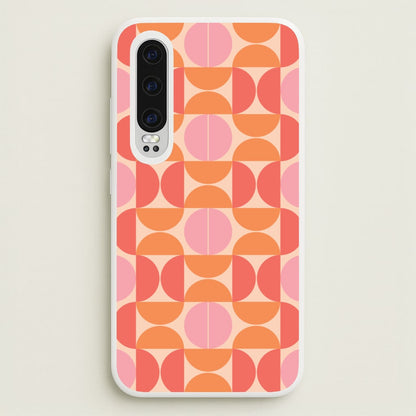 Retro Semi Circles Pattern  - Abstract Patterns Phone Case for Huawei P30