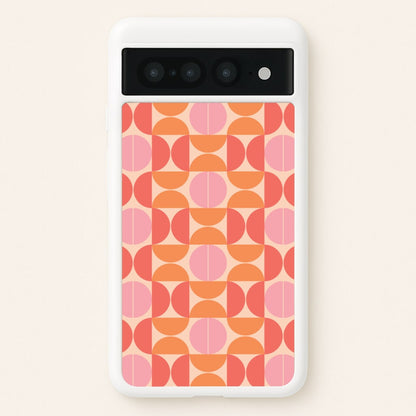 Retro Semi Circles Pattern  - Abstract Patterns Phone Case for Google Pixel 7 Pro