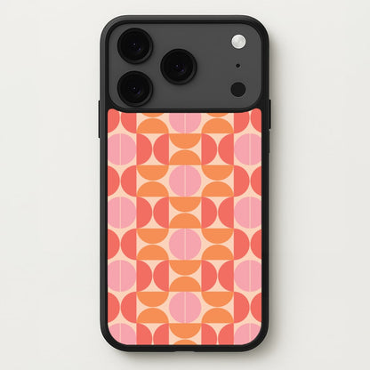 Retro Semi Circles Pattern Phone Case for iPhone 17 Pro Max