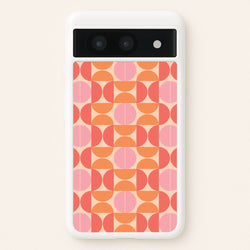 Retro Semi Circles Pattern  - Abstract Patterns Phone Case for Google Pixel 8a