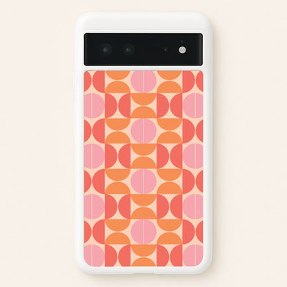 Retro Semi Circles Pattern  - Abstract Patterns Phone Case for Google Pixel 6