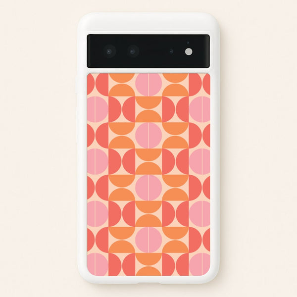 Retro Semi Circles Pattern  - Abstract Patterns Phone Case for Google Pixel 6