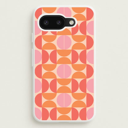 Retro Semi Circles Pattern  - Abstract Patterns Phone Case for Google Pixel 9a