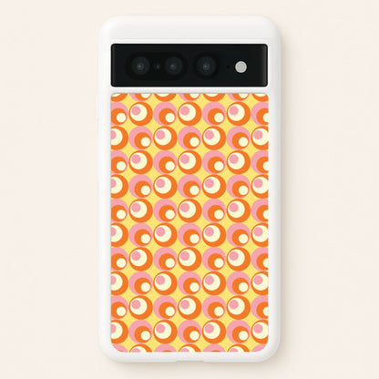 Colourful Circles Retro Pattern  - Abstract Patterns Phone Case for Google Pixel 7 Pro