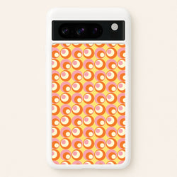 Colourful Circles Retro Pattern  - Abstract Patterns Phone Case for Google Pixel 8 Pro