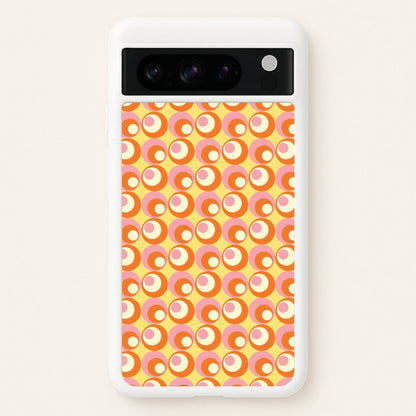 Colourful Circles Retro Pattern  - Abstract Patterns Phone Case for Google Pixel 8 Pro