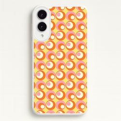 Colourful Circles Retro Pattern  - Abstract Patterns Phone Case for Galaxy S25 Edge