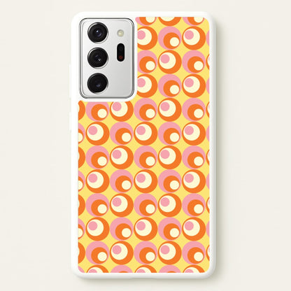Colourful Circles Retro Pattern  - Abstract Patterns Phone Case for Galaxy Note 20 Ultra