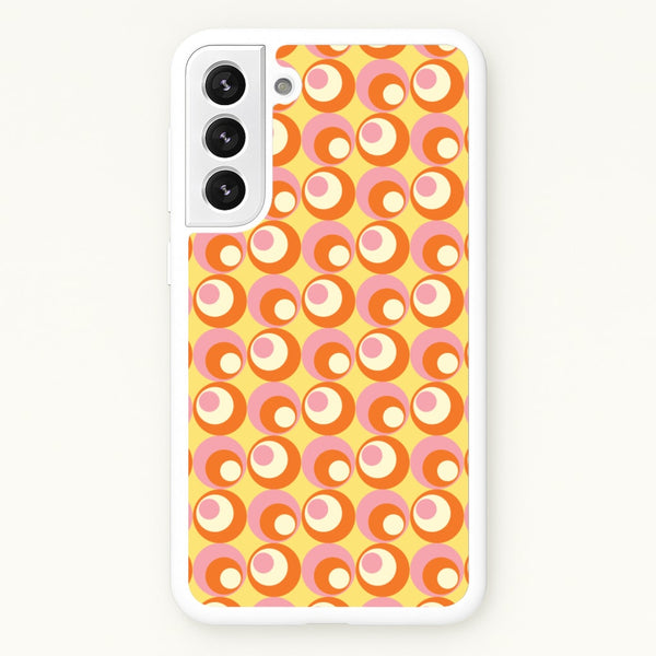 Colourful Circles Retro Pattern  - Abstract Patterns Phone Case for Galaxy S22
