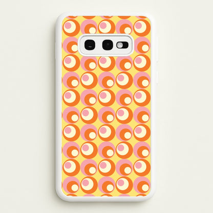 Colourful Circles Retro Pattern  - Abstract Patterns Phone Case for Galaxy S10e