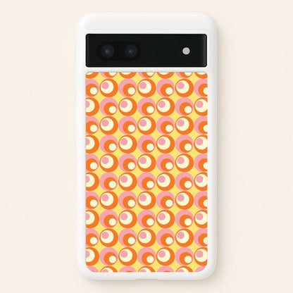 Colourful Circles Retro Pattern  - Abstract Patterns Phone Case for Google Pixel 7a