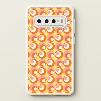 Colourful Circles Retro Pattern  - Abstract Patterns Phone Case for Galaxy S10 Plus