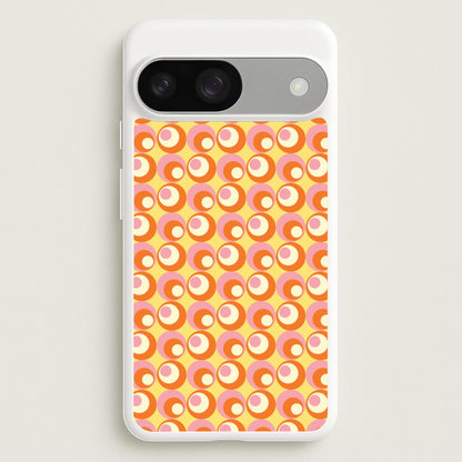 Colourful Circles Retro Pattern  - Abstract Patterns Phone Case for Google Pixel 9 / 9 Pro
