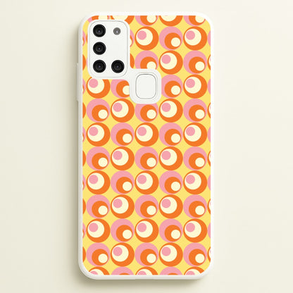 Colourful Circles Retro Pattern  - Abstract Patterns Phone Case for Galaxy A21s