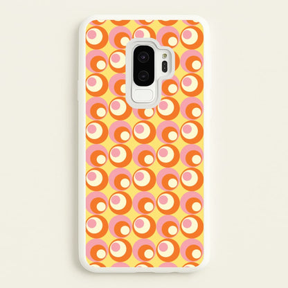 Colourful Circles Retro Pattern  - Abstract Patterns Phone Case for Galaxy S9 Plus