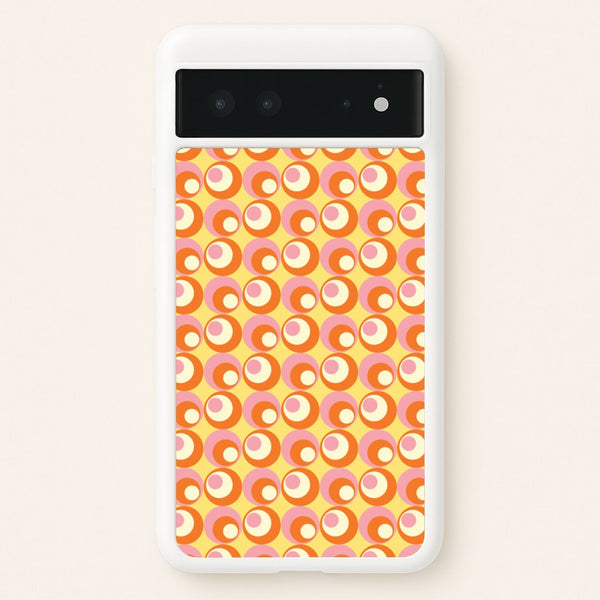 Colourful Circles Retro Pattern  - Abstract Patterns Phone Case for Google Pixel 6