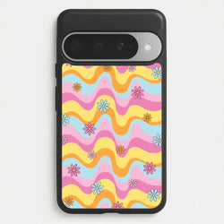 Summer Waves Retro Pattern Phone Case for Google Pixel 10 Pro XL