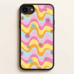 Summer Waves Retro Pattern  - Abstract Patterns Phone Case for iPhone 6 / 7 / 8 / SE