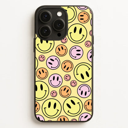 Retro Smileys Pattern  - Abstract Patterns Phone Case for iPhone 16 Pro Max