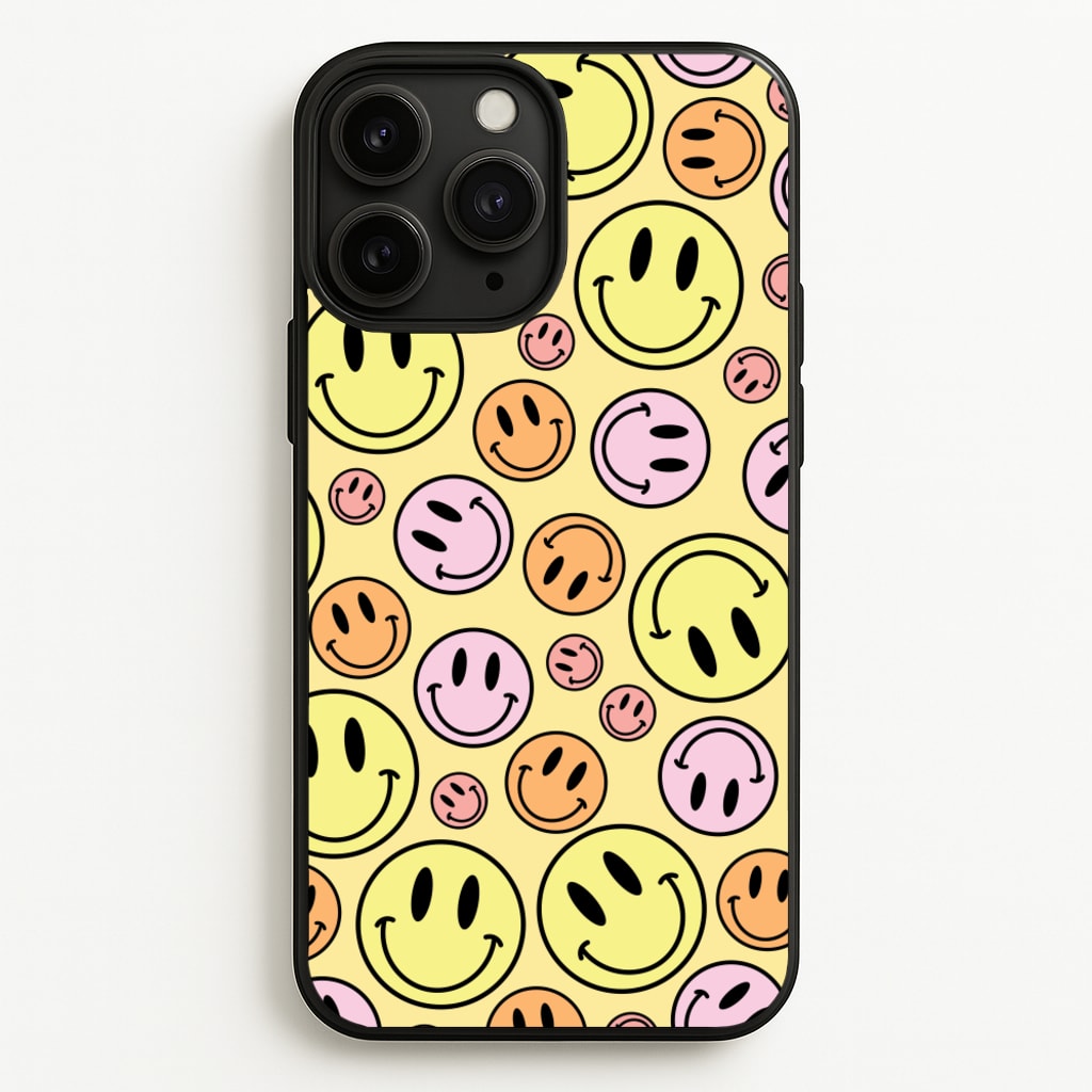 Retro Smileys Pattern  - Abstract Patterns Phone Case for iPhone 11 Pro