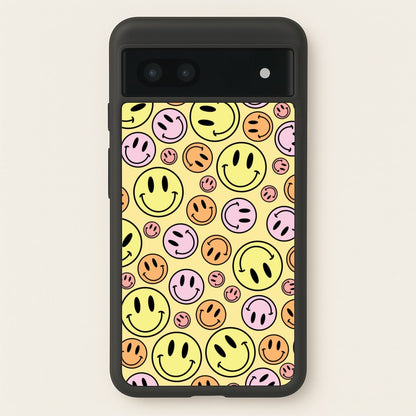 Retro Smileys Pattern  - Abstract Patterns Phone Case for Google Pixel 7a
